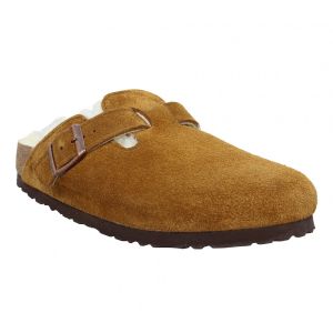 Birkenstock Boston Narrow Fit Shearling suede Homme-45-Mink