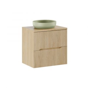 Meuble simple vasque 60cm Isaline Bois