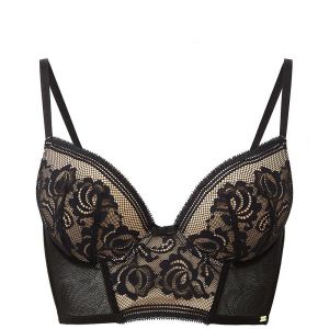 GOSSARD Bralette d?collet? plongeant armatures noire