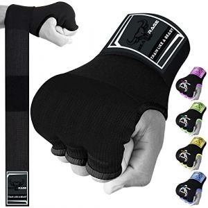 Beast Rage Gants de Boxe en Gel pour MMA - 75 cm de Long - Rembourrés - Élastique - Sac de Frappe Rapide - pour entraînement Muay Thai