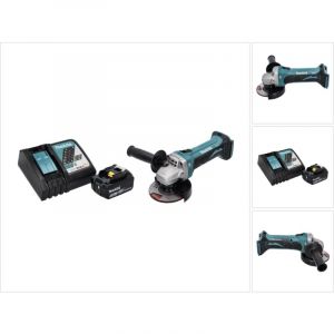 Makita DGA 452 RG1 Meuleuse d'angle sans fil 18 V 115 mm + 1x Batterie 6,0 Ah + Chargeur