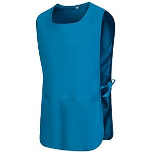 Misemiya - TABLIER NETTOYAGE UNIFORME DE TRAVAIL CLINIQUE HÔPITAL NETTOYAGE VÉTÉRINAIRE SANTÉ HÔTELLERIE - Ref.868 - Medium, Turquoise 68