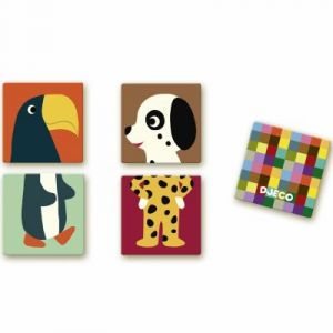 Djeco Jeu de M&eacute;mo Animo-puzzle