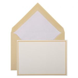 Image de Clairefontaine Lalo 32606L - Un sachet de correspondance comprenant 10 cartes simples 10,7x15,2 cm et 10 enveloppes doublées 11,4x16,2 cm, Sable