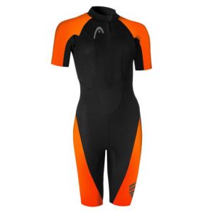 Head Swimrun Multix Shorty 2.5 Combinaison Femme, noir/orange XS Combinaisons néoprènes