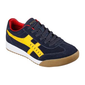Skechers Homme Baskets, Bleu Marine, 44 EU