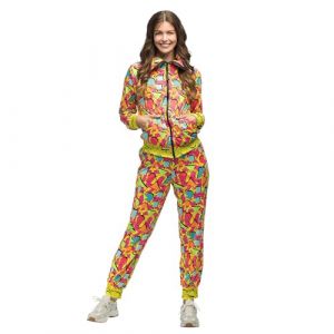 Boland Costume survêtement Pop Art, tenue des années 80, jogging pour carnaval et fête à thème, tenue Bad Taste, déguisements