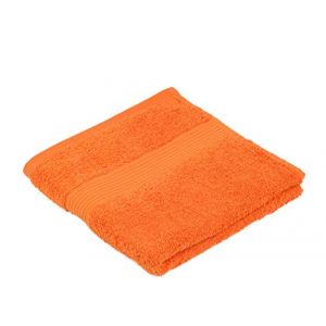 Gözze Lot de 2 serviettes de toilette orange, 50x100 cm, 100% coton, excellente qualité 550 g/m, moelleux et utra doux Oeko-Tex...