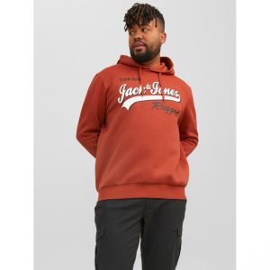 Jack & Jones Sweat à capuche Regular Fit Manches longues Rouge foncé