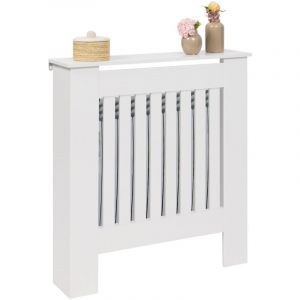Idmarket Etagère murale pour radiateur - cache radiateur blanc