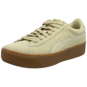 puma vikky platform beige