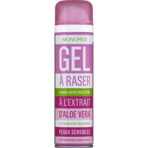 Monoprix Gel &agrave; raser &agrave; l'extrait d'aloe vera peaux sensibles
