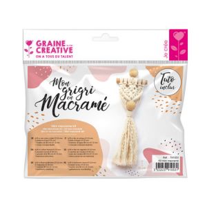 Image de Graine Créative Kit grigri en macramé bohème 30 cm