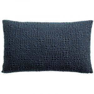 Vivaraise Coussin stonewashed Tana cobalt 40 x 65 cm COBALT