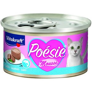 Vitakraft Boites chat Poésie mousse au saumon Contenance : 12 boites de 85 g