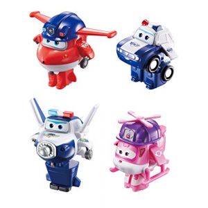 Auldey Pack de 4 figurines transformables Super Wings