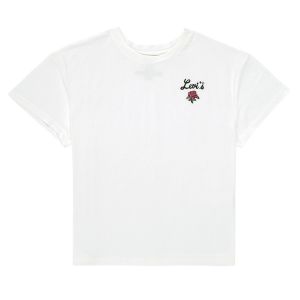 Levi's T-shirt enfant LVG OVERSIZED ROSE TEE Blanc - Taille 3 ans,4 ans,5 ans,6 ans,8 ans