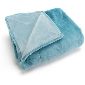 Amadeus Plaid Luxe bleu clair 130x170 Bleu