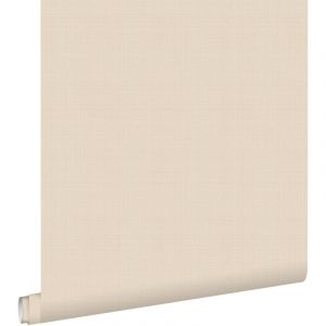 Papier peint lin sable beige - ESTAhome