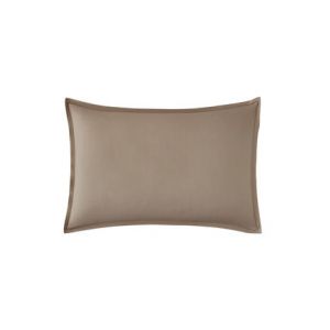 Essix Taie d'oreiller en Percale de Coton, Première, Taupe, 50x70 cm