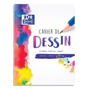 Oxford Cahier de dessin SCHOOL 32 pages 24x32cm