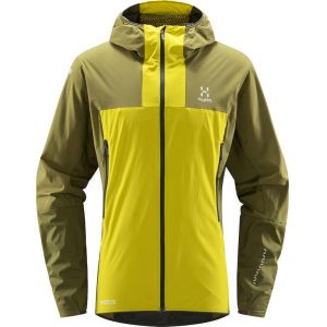 Image de Haglöfs L.I.M Alpha Capuche Homme, jaune/olive L Vestes softshell