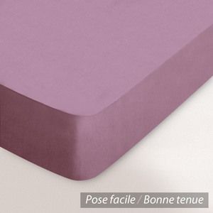 Linnea Drap housse uni 160x200 cm 100% coton ALTO Raisin