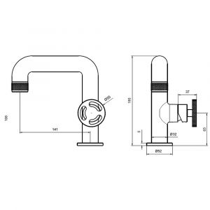 Essebagno Factory Mitigueur lavabo bas chrome