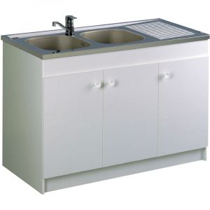 Image de Aquarine Meuble sous &eacute;vier leader hydrofuge 1400x600 3 portes 200143