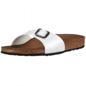 Image de Birkenstock Madrid - Mules - Mixte Adulte - Blanc (Ice Pearl Moonstone (Blanc Nacré)) - 40 EU