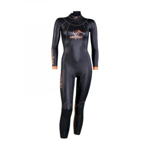 Sailfish Womens Atlantic 2 - Combinaison néoprène femme Black / Orange XS
