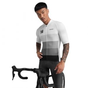 Maillot velo manches courtes homme cyclisme m2 roscoff gris