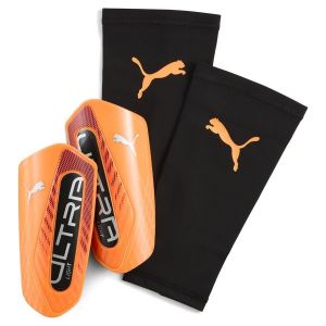 Puma Prot&egrave;ge-tibias de football ultra light sleeve, heat fire-glo