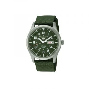 Seiko Montre Homme Analogique Automatique avec Bracelet en Tissu – SNZG09K1