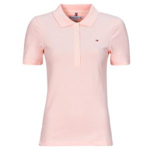 Tommy Hilfiger 1985 Slim Pique Polo SS WW0WW37823 Manches Courtes, Rose (Whimsy Pink), M Femme