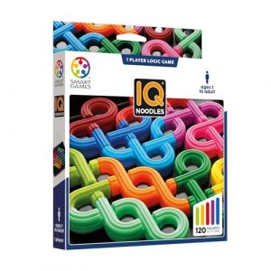 SmartGames Jeu de casse-têtes - IQ Noodles - 120 défis - À partir de 8 ans - Mixte