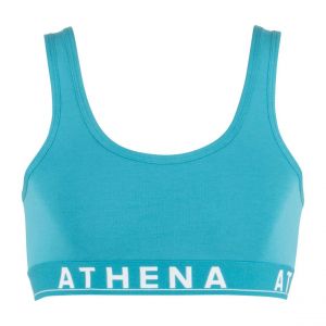 Athena Brassière à bretelles larges fille Easy Color Fille bleu en coton