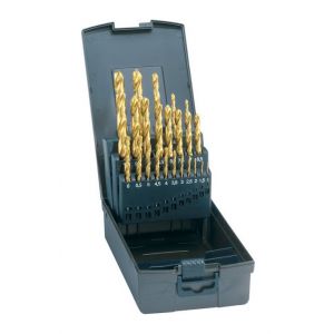 Guhring Jeu de forets hélicoïdaux type N revêt. TiN Øh8 60mm 41 pièces