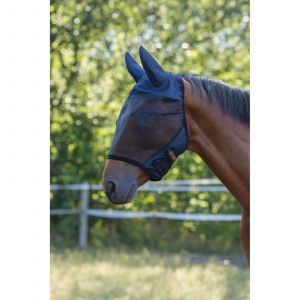 Covalliero Masque anti-mouches pour cheval avec protection oreilles SuperFly