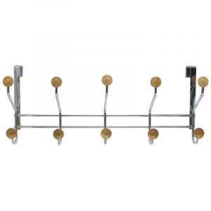 Pat&egrave;re 5t chrome boule bois