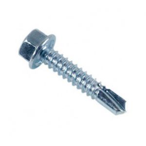 Diamwood Vis autoperceuse tête hexagonale à embase 5.5 x 50.8 mm Zinguée - Boite de 250 pcs VAFH5550802B