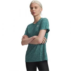 Under Armour Femme Tech Twist Short Sleeve Crew T-Shirt, Rack Vert / / Blanc, XXL EU