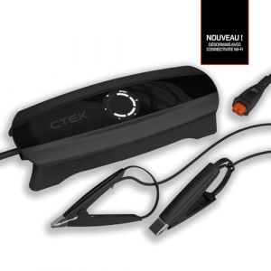 Ctek CS ONE (Gen 2) avec Wi-Fi, chargeur et mainteneur de batterie intelligent 12 V, contr&ocirc;le via application, surveillance &agrave; distance, charge adaptative et pinces sans polarit&eacute; pour voitures et motos