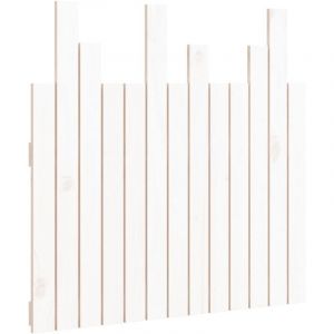 VidaXL Tête de lit murale Blanc 82,5x3x80 cm Bois massif de pin