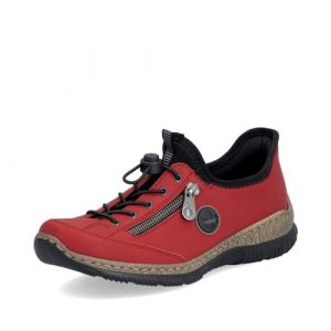 Rieker Baskets basses N3267-33 Rouge - Taille 37,38,39,40