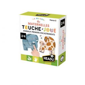 Headu - Animaux Premiers Encastrements - Dea Détails en Relief À Toucher | Jeu Educatif 2 3 4 5 Ans, Jeux en Boîte pour Enfants, Cadeau Enfants, Cadeau Fille, Cadeau Garçon, Made in Italy