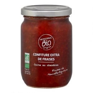 Monoprix Bio Confiture extra fraise au sucre de canne bio