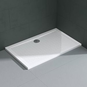 Mai&mai - Receveur de Douche Anti Glisse Bac à Douche Blanc 70x120x4cm Rectangulaire Lucia02AR