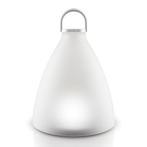 Eva Solo SunLight Bell Large LED - Energie solaire - blanc/verre dépoli/5.2V/60mA/0.65 W/H 30cm/Ø 21cm