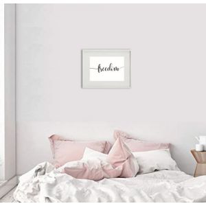Shot Cadre Photo Freedom 30x40cm avec P e Partout Tableau Bois Verre (BLANC)